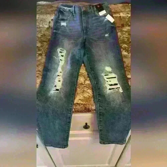 No Boundaries Size 7 High-rise Jeans New With Tags Jrs - Picture 1 of 5